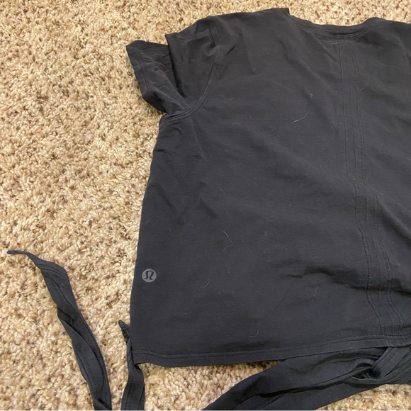 Lululemon Time to Restore Crop Tie Front Yoga Tee - Picture 5 of 5